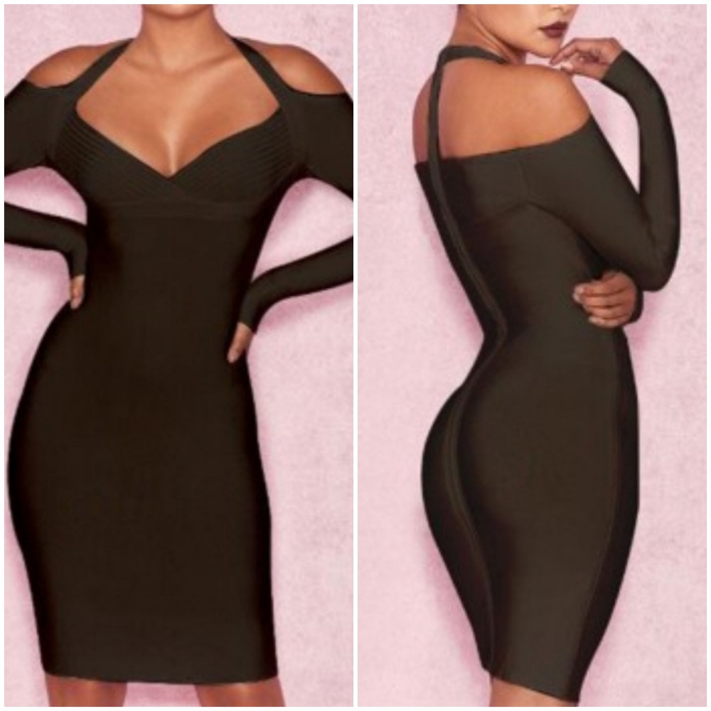 Black bandage dress